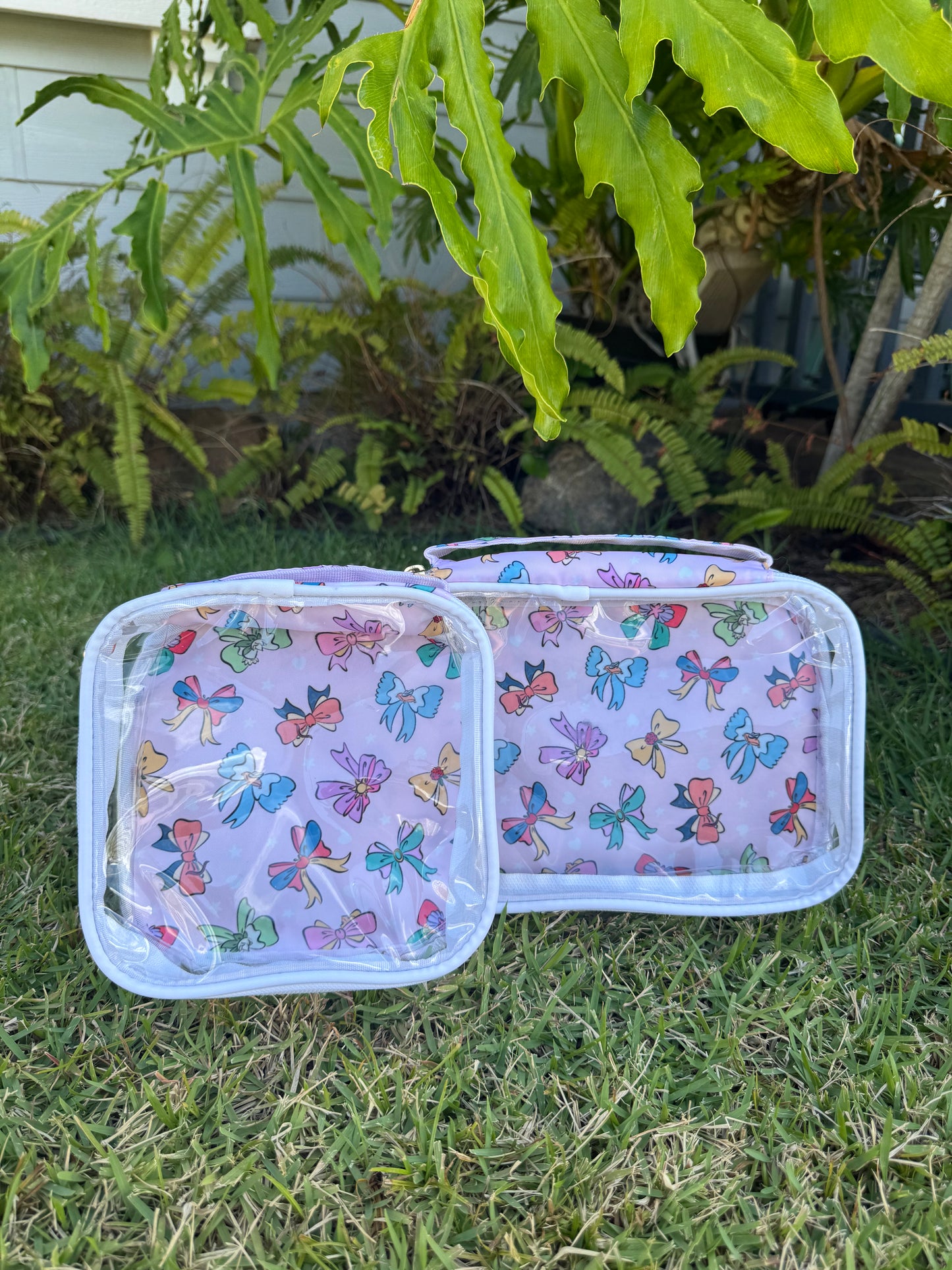 Clear Travel Bag Set