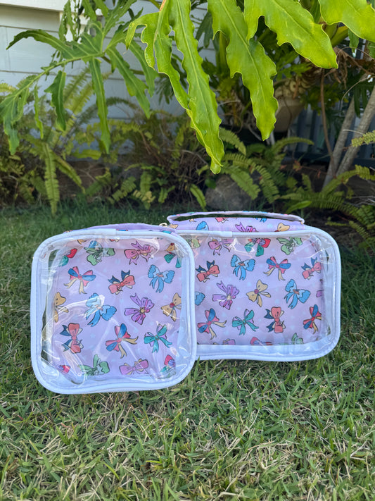 Clear Travel Bag Set