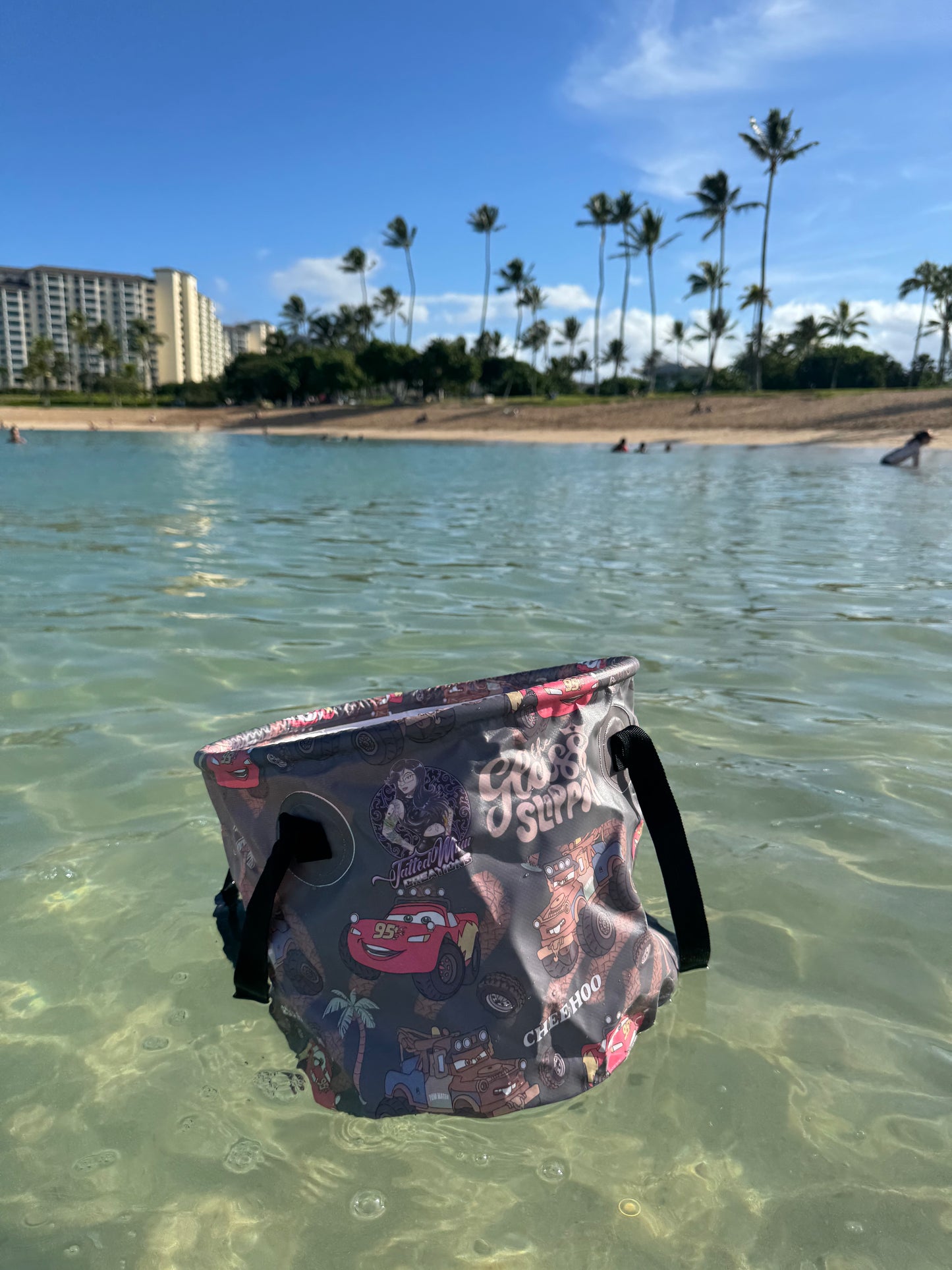 Tattedmum Creations x The Glass Slippah Beach Bucket